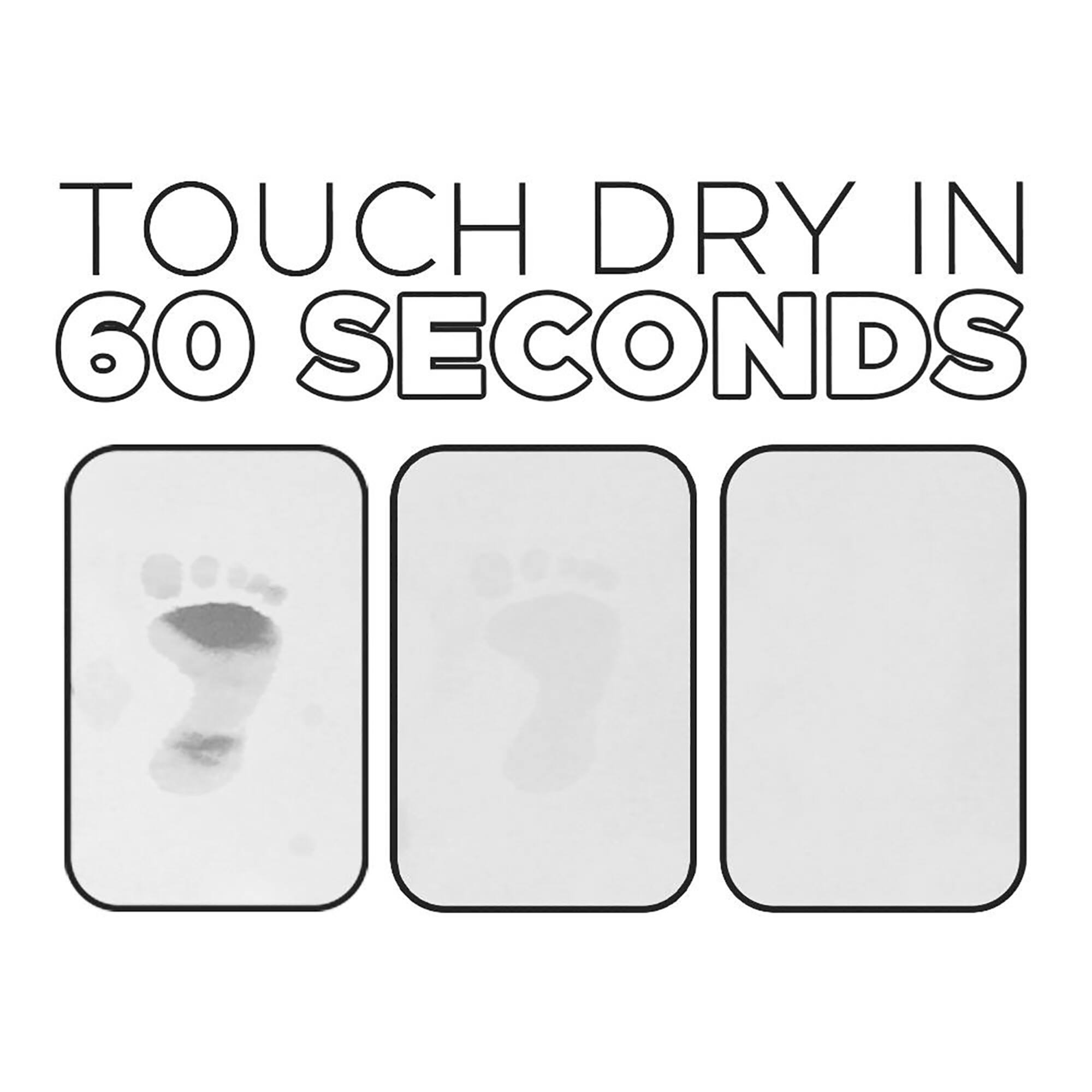 Artsy Mats Clean Script White Stone Non-Slip Bath Mat